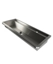 Waschbecken 2 aus Edelstahl, 1200 x 468 x 438 mm