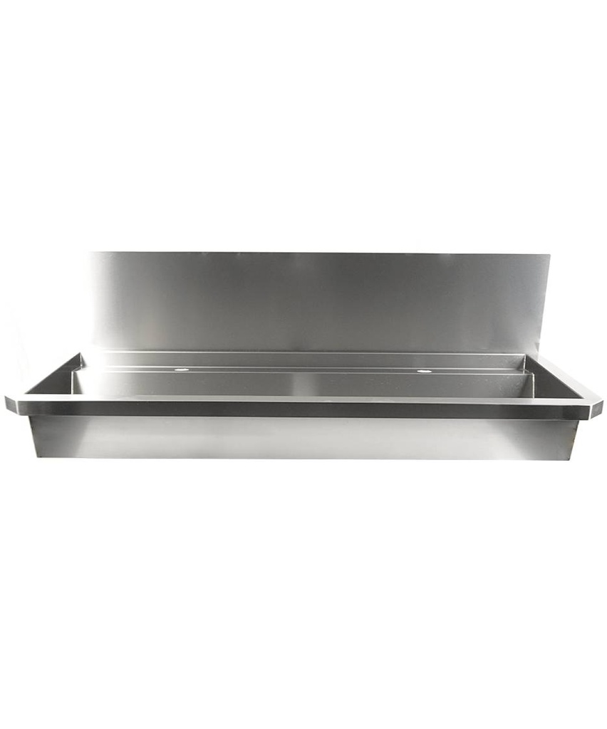 Waschbecken 2 aus Edelstahl, 1200 x 468 x 438 mm