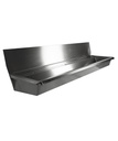 Waschbecken 3 aus Edelstahl, 1800 x 468 x 438 mm