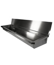 Waschbecken 3 aus Edelstahl, 1800 x 468 x 438 mm