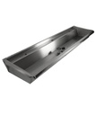 Waschbecken 3 aus Edelstahl, 1800 x 468 x 438 mm