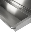Waschbecken 4 aus Edelstahl, 2400 x 468 x 438 mm