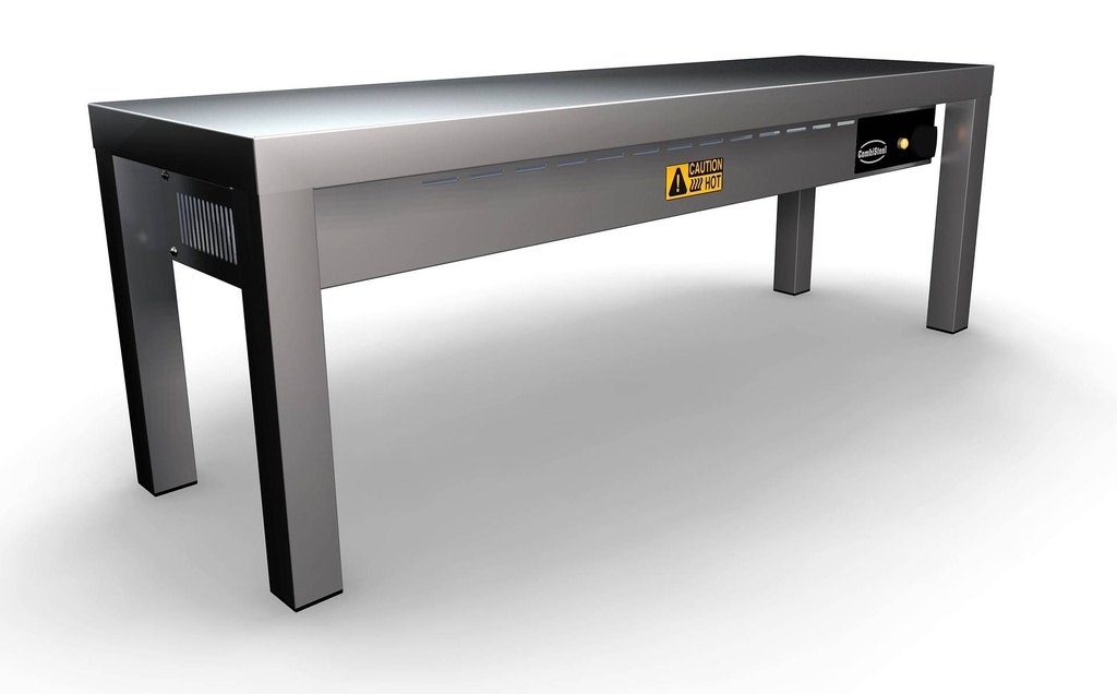 Aufsatzbord Keramisch aus Edelstahl, 250 W, 1000 x 300 x 350 mm