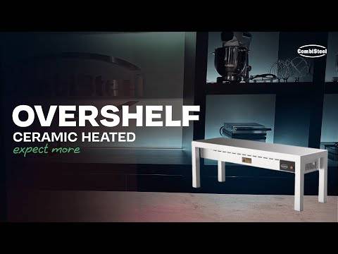 Aufsatzbord Keramisch aus Edelstahl, 250 W, 1000 x 300 x 350 mm