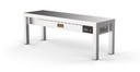 Aufsatzbord Keramisch aus Edelstahl, 250 W, 1400 x 300 x 350 mm