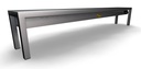 Aufsatzbord Keramisch aus Edelstahl, 250 W, 2000 x 300 x 350 mm