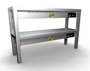 Aufsatzbord Keramisch aus Edelstahl, 250 W, 1000 x 300 x 650 mm