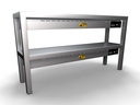 Aufsatzbord Keramisch aus Edelstahl, 250 W, 1200 x 300 x 650 mm