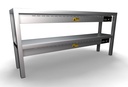 Aufsatzbord Keramisch aus Edelstahl, 250 W, 1400 x 300 x 650 mm