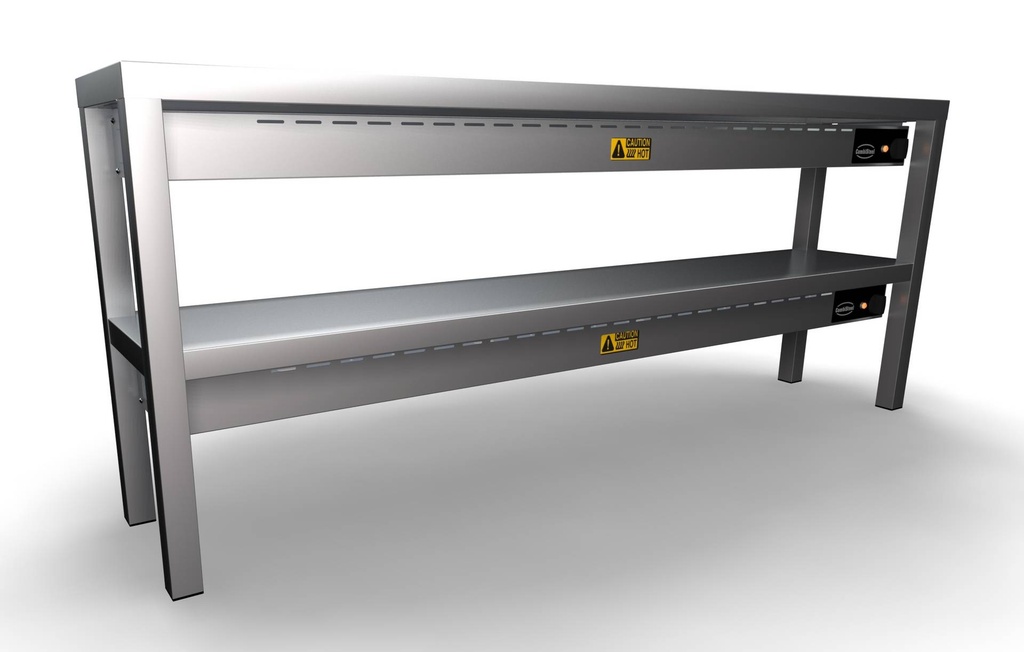 Aufsatzbord Keramisch aus Edelstahl, 250 W, 1600 x 300 x 650 mm