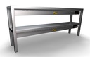 Aufsatzbord Keramisch aus Edelstahl, 250 W, 1600 x 300 x 650 mm