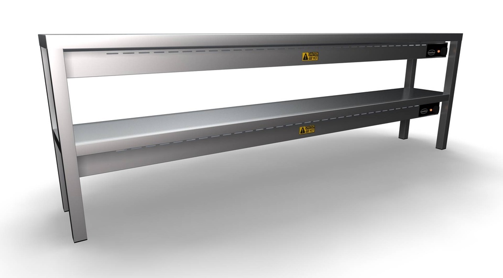 Aufsatzbord Keramisch aus Edelstahl, 250 W, 2000 x 300 x 650 mm