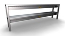 Aufsatzbord Keramisch aus Edelstahl, 250 W, 2000 x 300 x 650 mm
