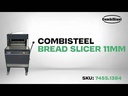 Brotschneidemaschine, 640 x 800 x 1200 mm, grau