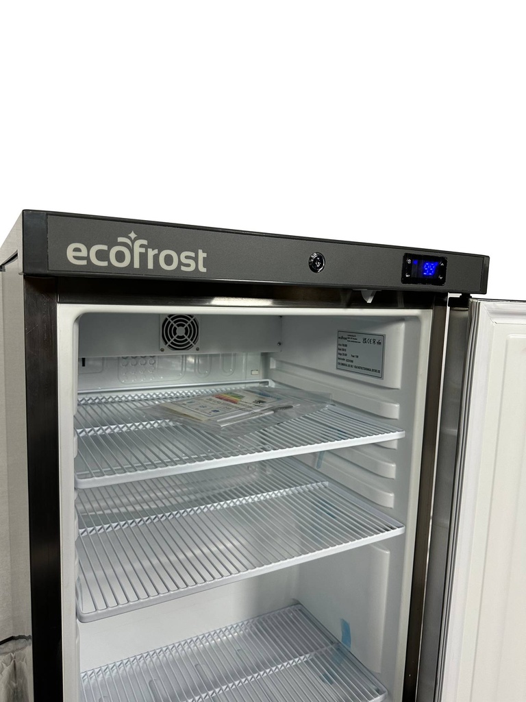 Kühlschrank 1 Tür aus Edelstahl, 200 L, 600 x 635 x 835 mm