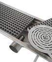 300 Bodenablauf 27 aus Edelstahl, 927 x 300 x 140 mm