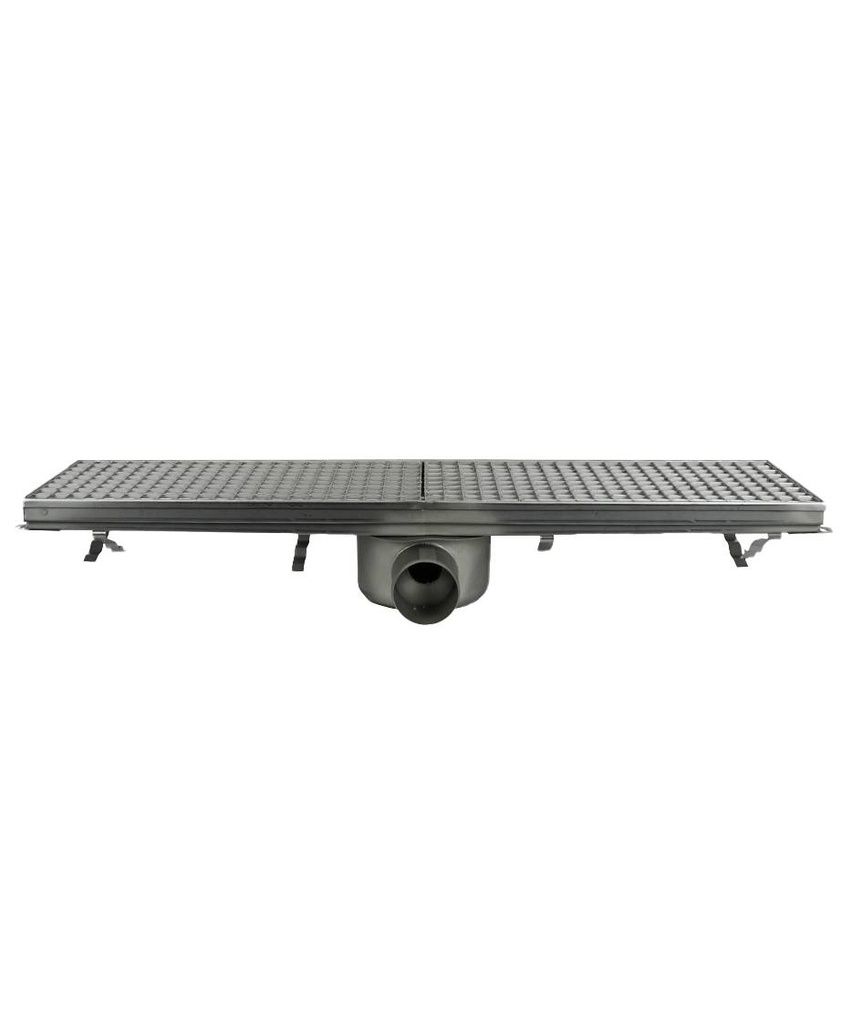 200 Bodenablauf 891 aus Edelstahl, 891 x 200 x 140 mm