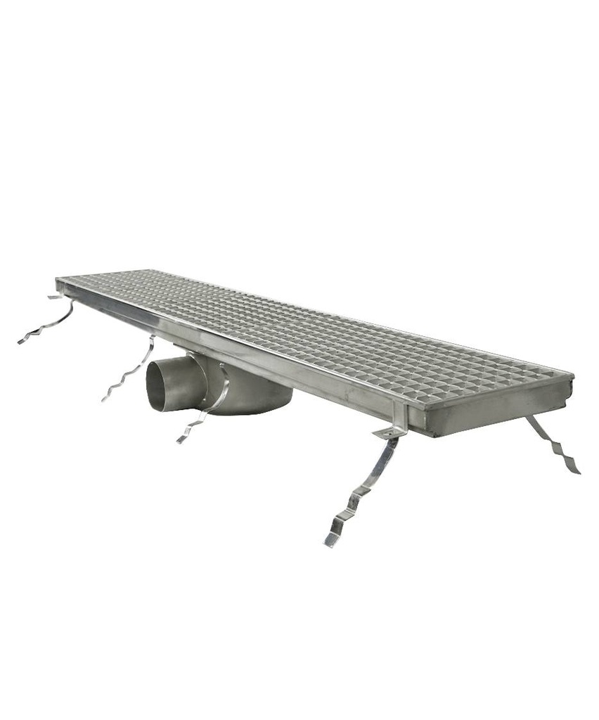 200 Bodenablauf 1144 aus Edelstahl, 1144 x 200 x 140 mm