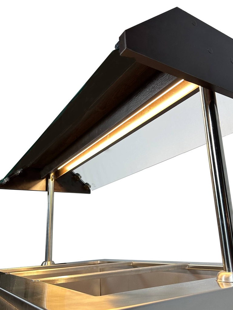 Heißes Büffet GN 3/1, 1200 x 700 x 1400 mm, mahagoni