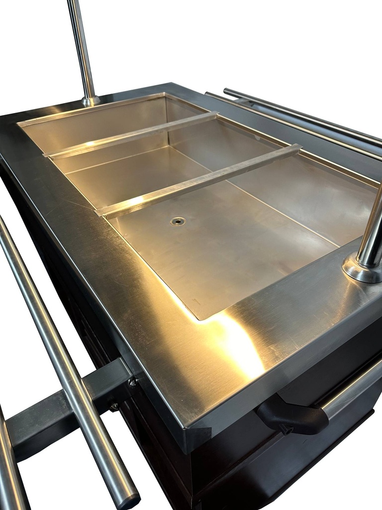 Heißes Büffet GN 3/1, 1200 x 700 x 1400 mm, mahagoni