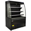 Kühlvitrine 1.0, 1000 x 660 x 1500 mm, schwarz