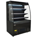 Kühlvitrine 1.0, 1000 x 660 x 1500 mm, schwarz