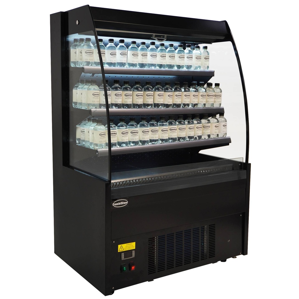 Kühlvitrine 1.0, 1000 x 660 x 1500 mm, schwarz