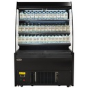 Kühlvitrine 1.0, 1000 x 660 x 1500 mm, schwarz