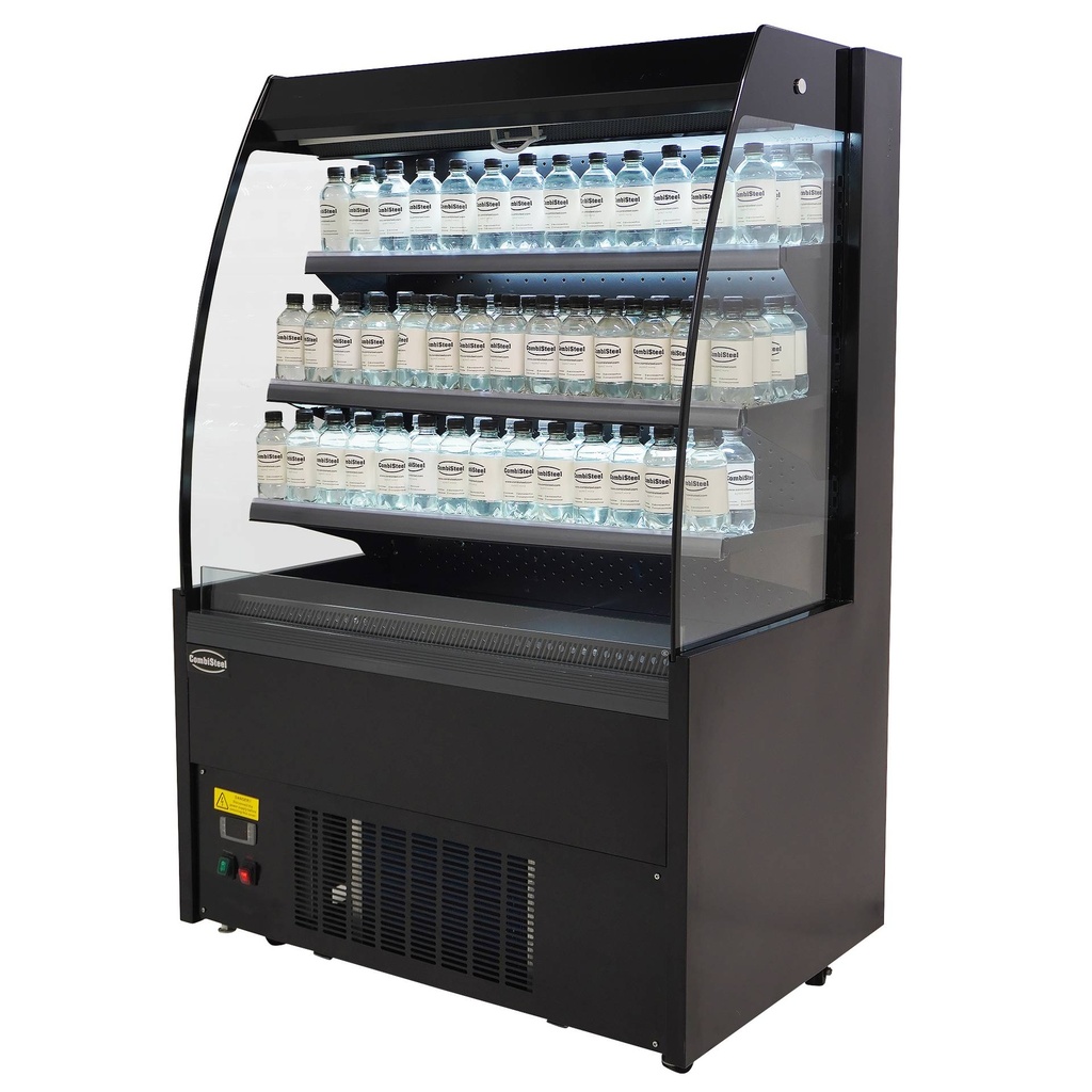 Kühlvitrine 1.0, 1000 x 660 x 1500 mm, schwarz