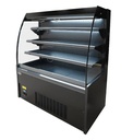 Kühlvitrine 1.3, 1300 x 660 x 1500 mm, schwarz