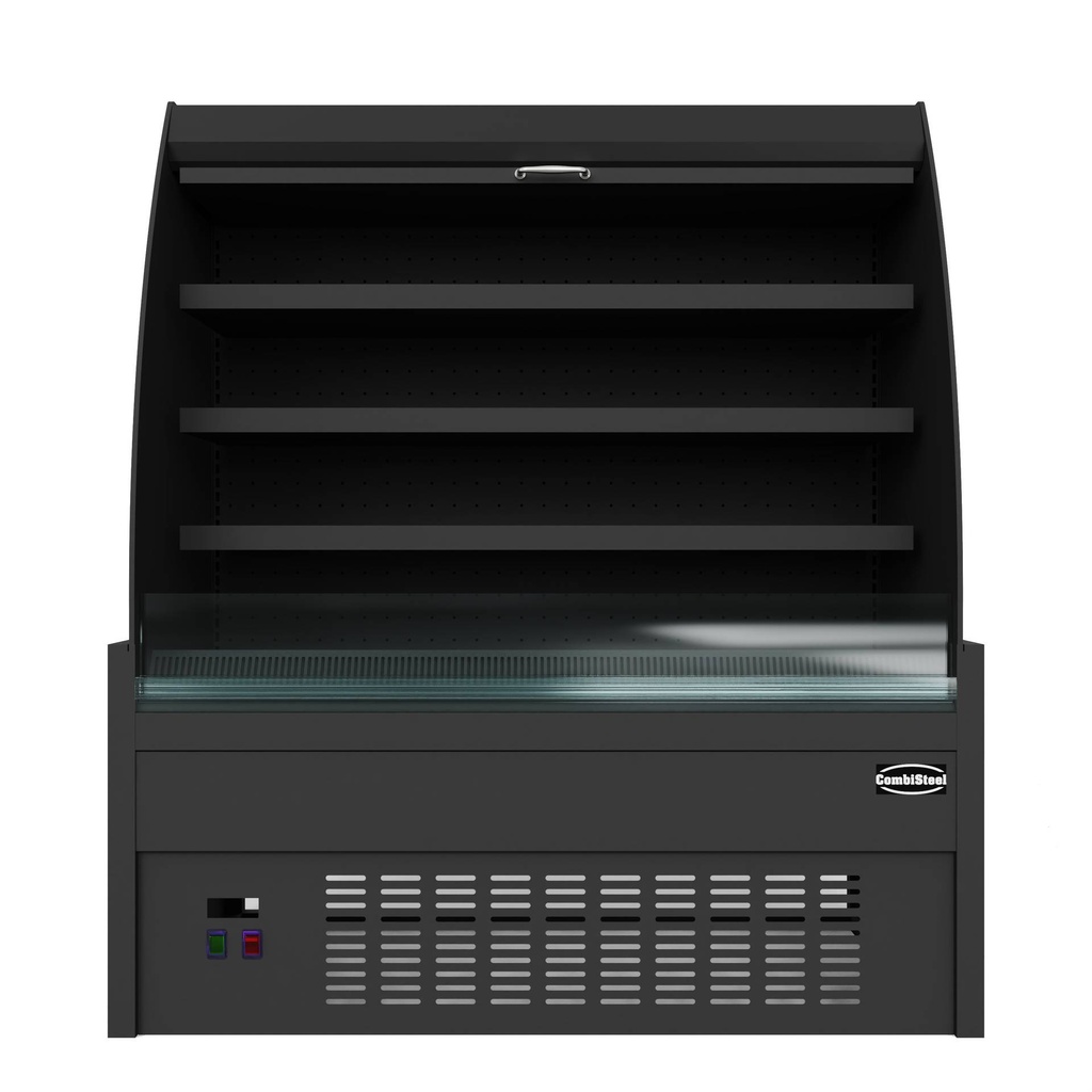Kühlvitrine 1.5, 1500 x 660 x 1500 mm, schwarz