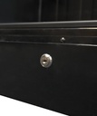 Kühlschrank 1, 650 x 595 x 1950 mm, 400 L, schwarz