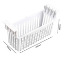 Lattenkiste für 7086.0030-0035-0040-0045 aus ABS Kunststoff, 210 x 495 x 195 mm, weiß