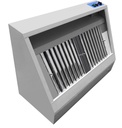 900 Wandhauben aus Edelstahl, 1000 x 900 x 450 mm
