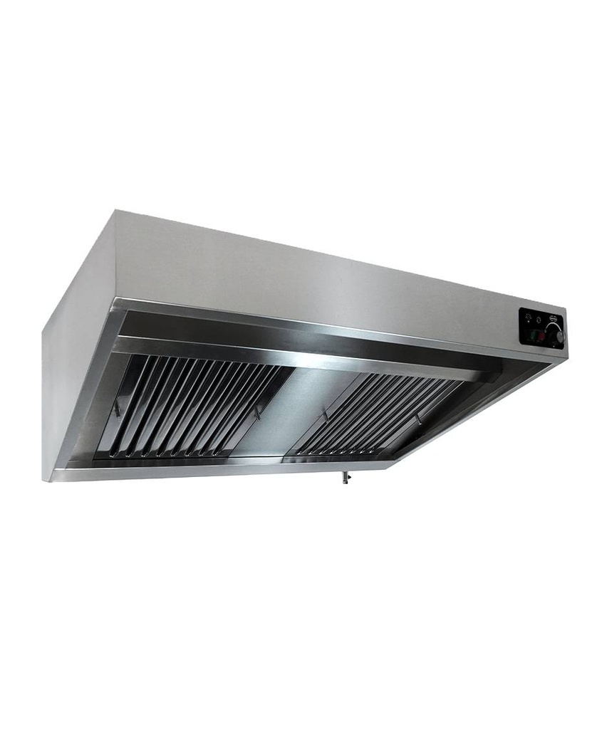 900 Wandhauben aus Edelstahl, 1200 x 900 x 450 mm