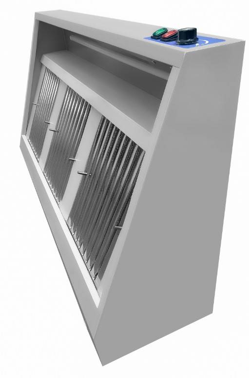 900 Wandhauben Komplett, 1600 x 900 x 450 mm, edelstahl