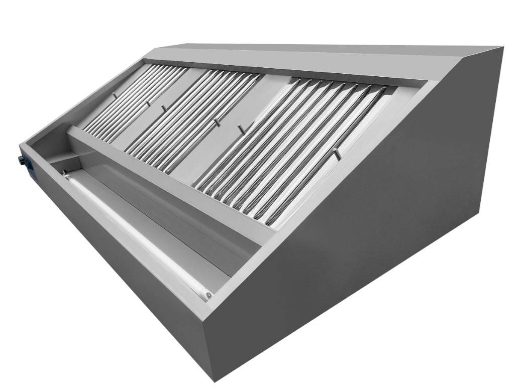 900 Wandhauben Komplett, 1600 x 900 x 450 mm, edelstahl