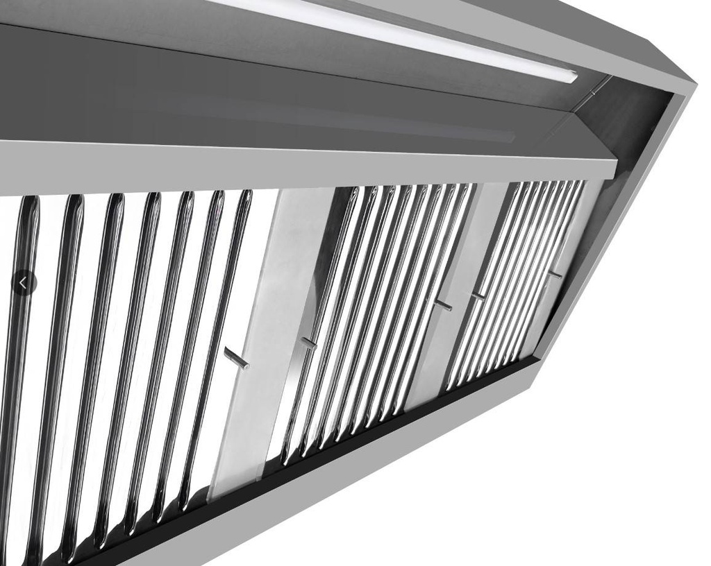 900 Wandhauben Komplett, 1600 x 900 x 450 mm, edelstahl