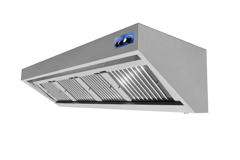 900 Wandhauben aus Edelstahl, 2000 x 900 x 450 mm