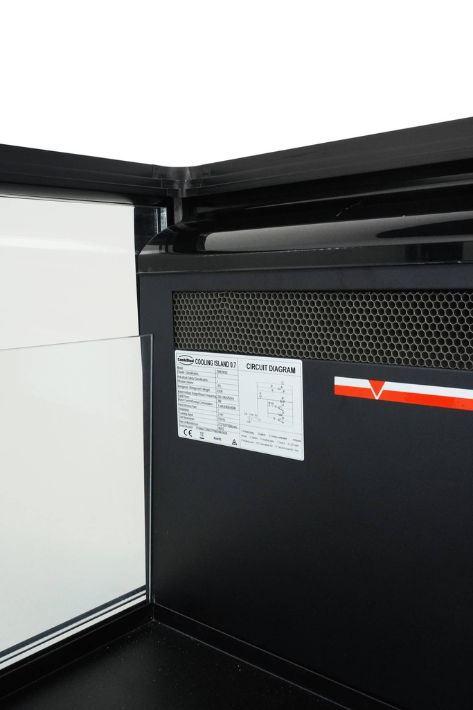Kühlinsel 0.7, 772 x 833 x 930 mm, 87 L, schwarz