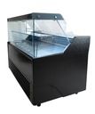 Kühlvitrine Wesley 1.5, schwarz / edelstahl