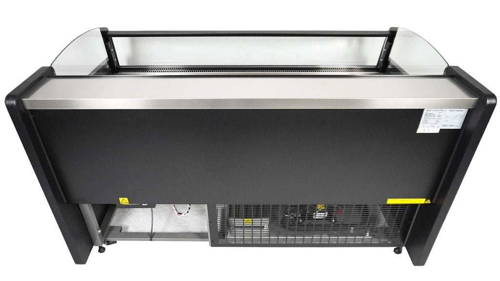 Kühlvitrine Ronald 1.5, 1580 x 940 x 870 mm, schwarz