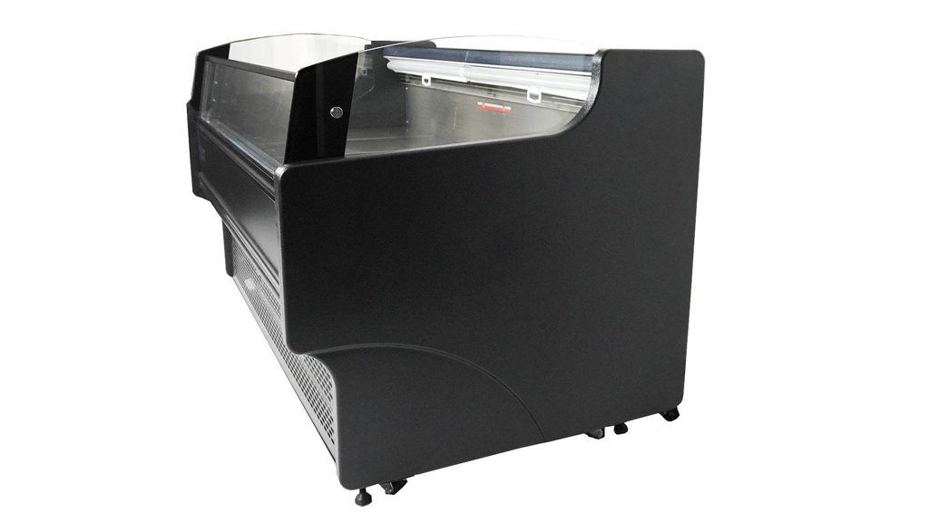 Kühlvitrine Ronald 2.0, 1955 x 940 x 870 mm, schwarz