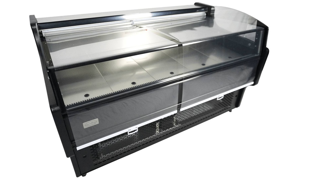 Kühlvitrine Ronald 2.0, 1955 x 940 x 870 mm, schwarz