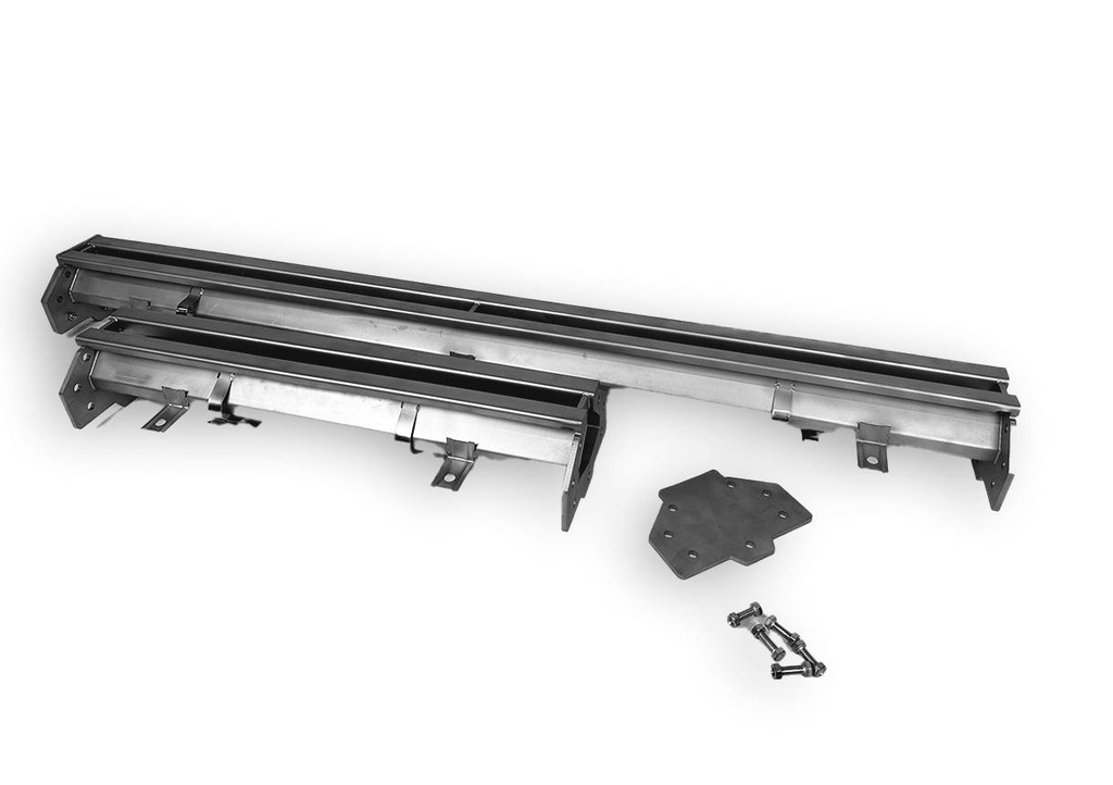 Edelstahlabflussit 1 Ausgang, 300 x 265 x 175 mm