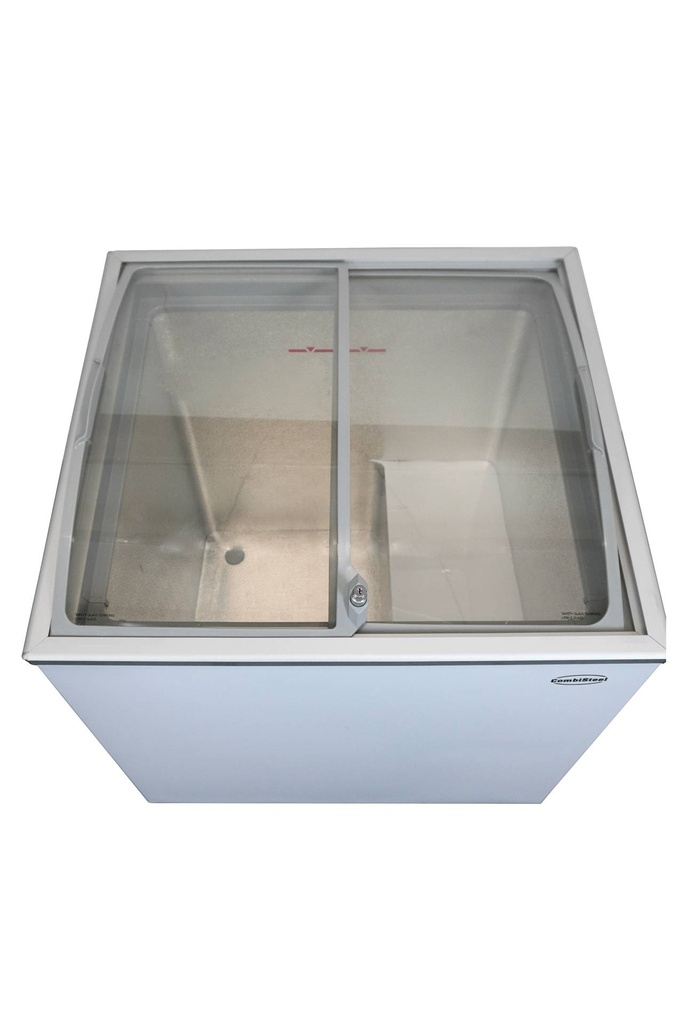 Tiefkühltruhe Glasdeckel, 198 L, 767 x 659 x 879 mm, weiß