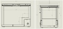 Tiefkühltruhe Deckel, 305 L, 1041 x 743 x 840 mm, weiß