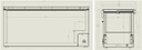Tiefkühltruhe Deckel, 572 L, 1775 x 743 x 840 mm, weiß