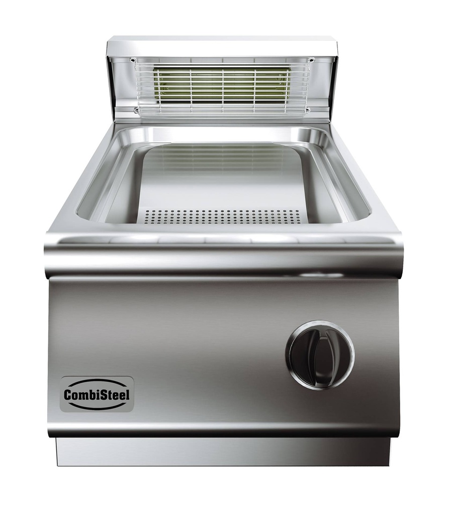Base 700 Pommes Frites aus Edelstahl, 400 x 700 x 300 mm