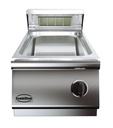 Base 700 Pommes Frites aus Edelstahl, 400 x 700 x 300 mm